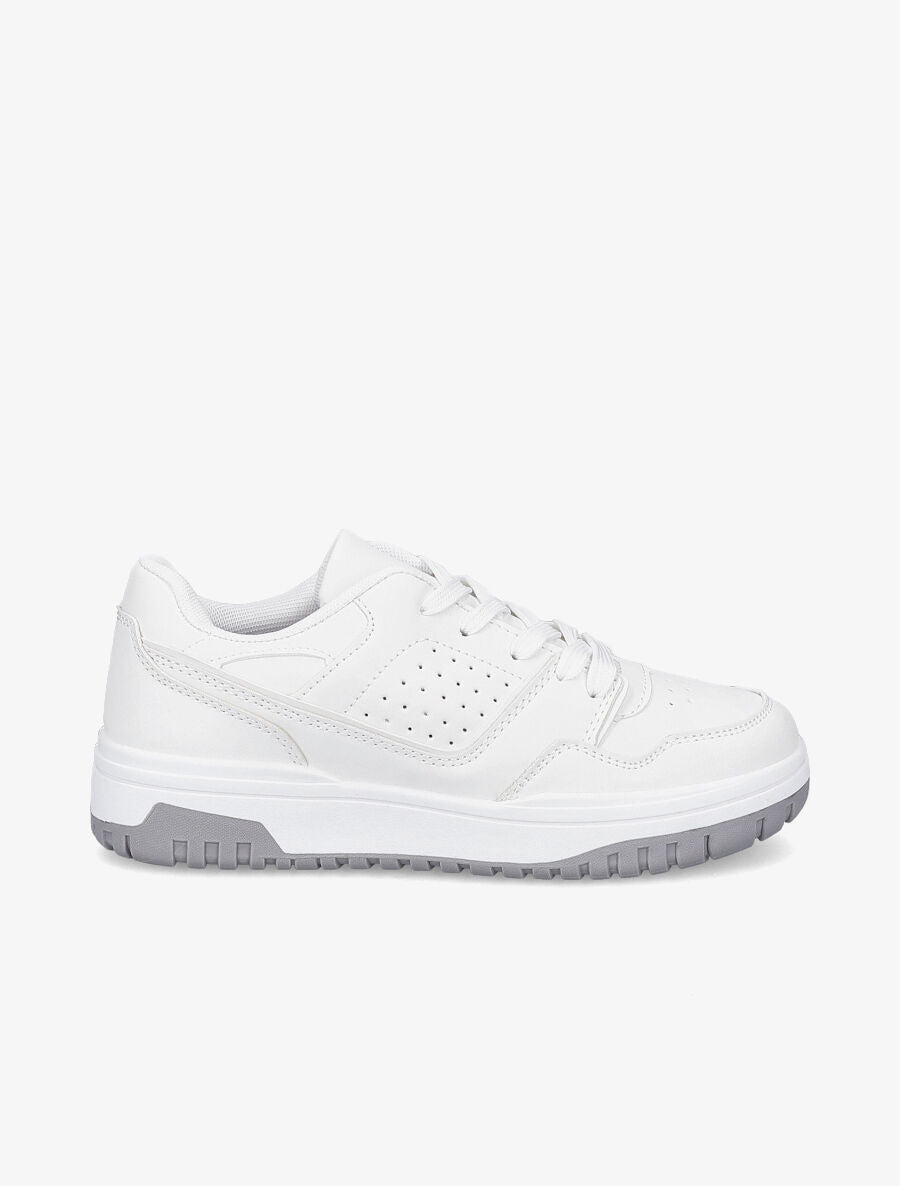 Baskets bicolores - Blanc - 1