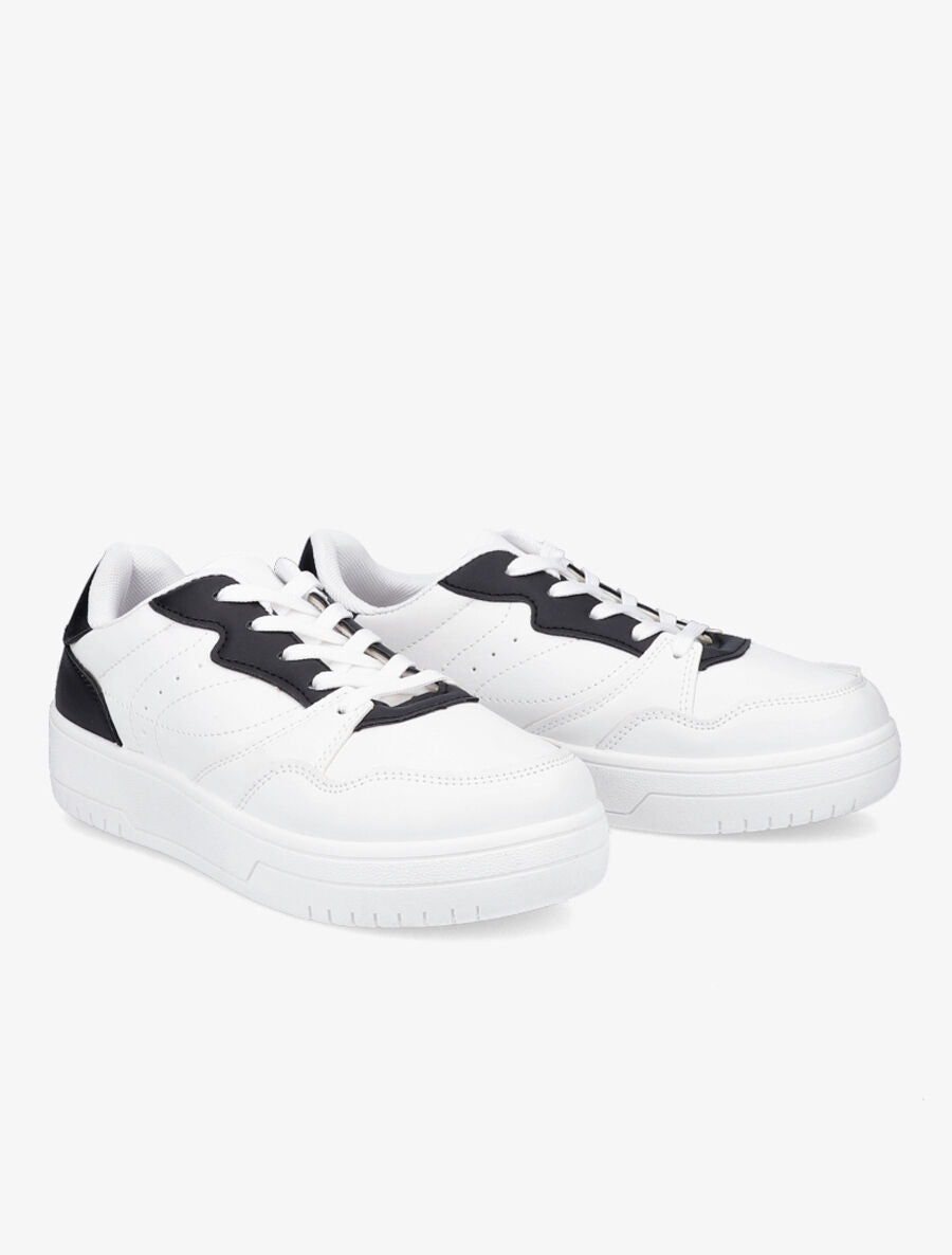 Baskets basses bicolore - Noir - 4