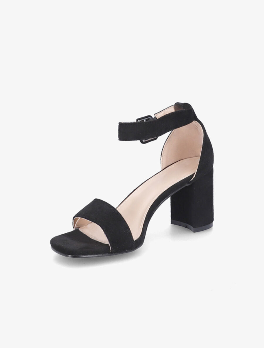 Sandales à bride en suédine - Noir - 3