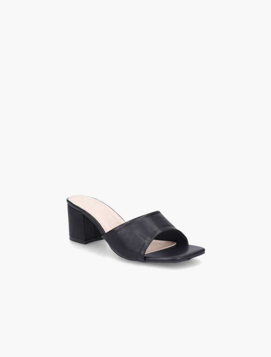 Mules classiques en simili - Noir - 2