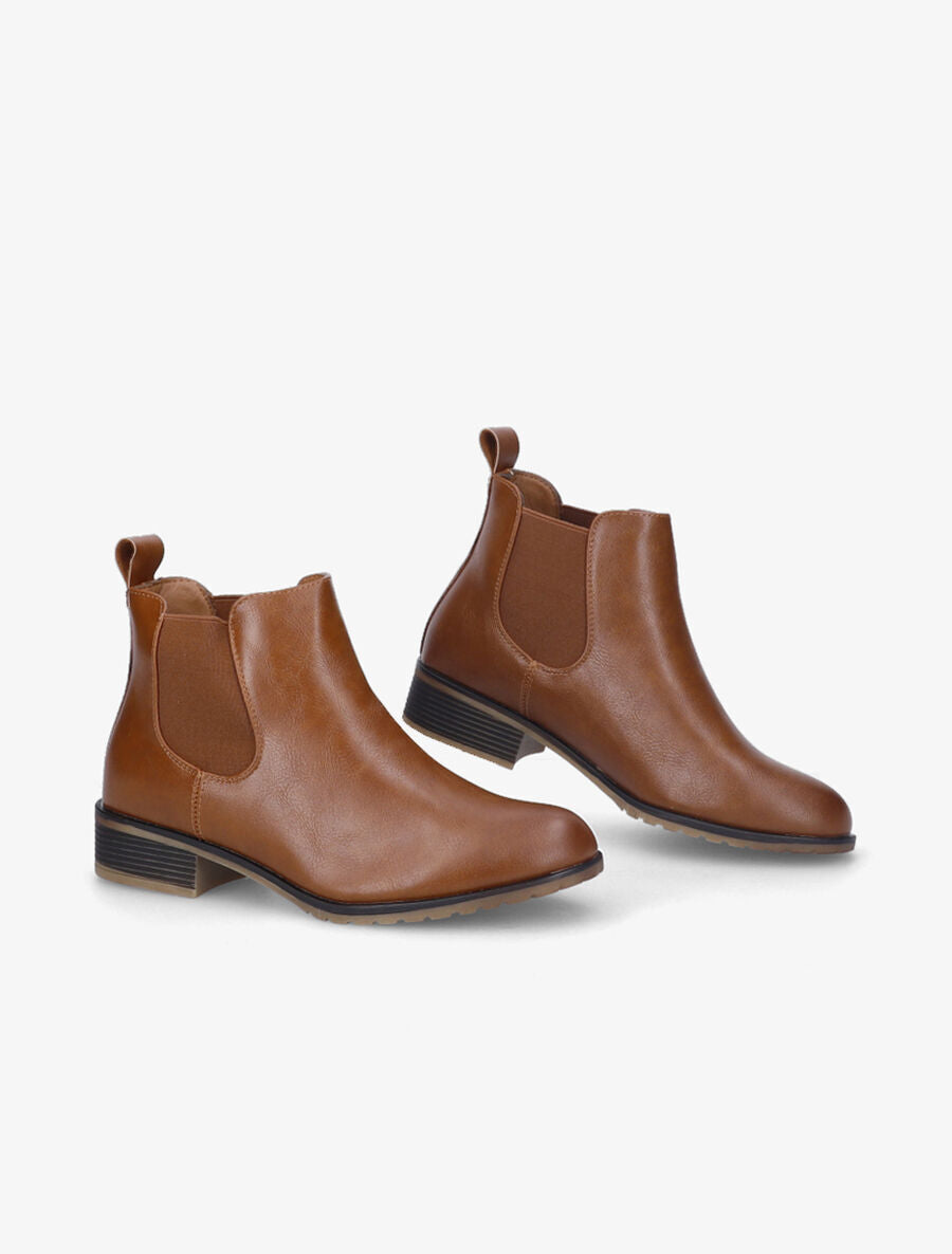 Chelsea boots en simili - Camel - 4