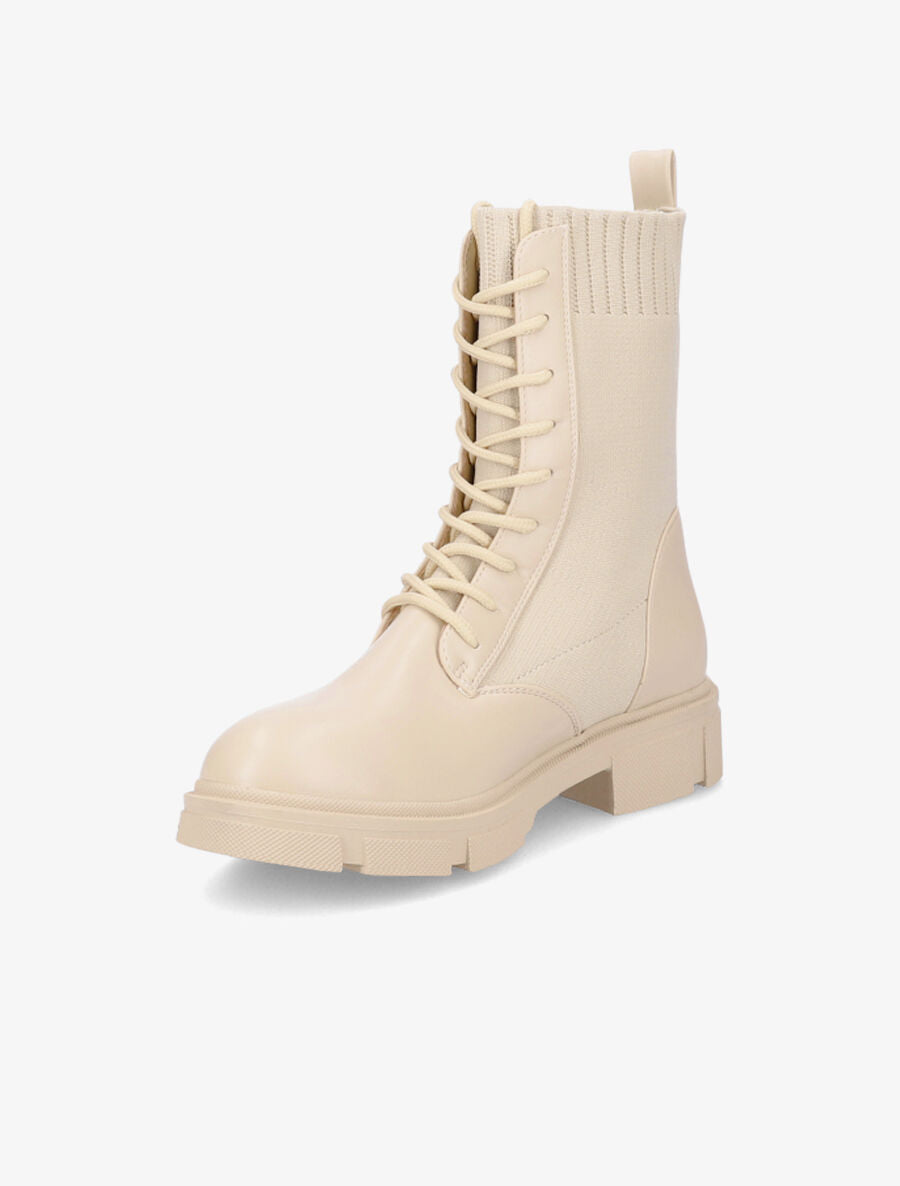 Rangers bi-matière - Beige - 3