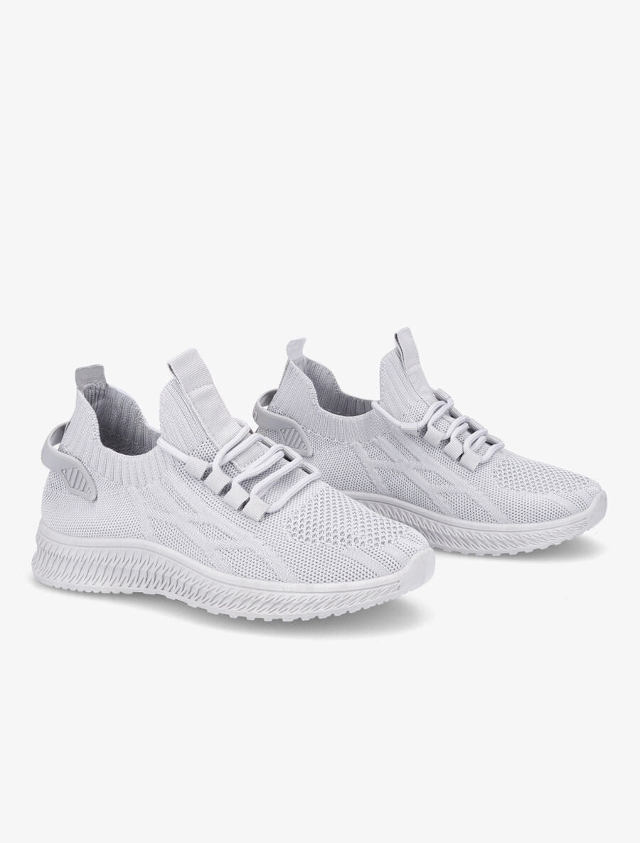 Baskets en mesh à lacets - Gris - 4
