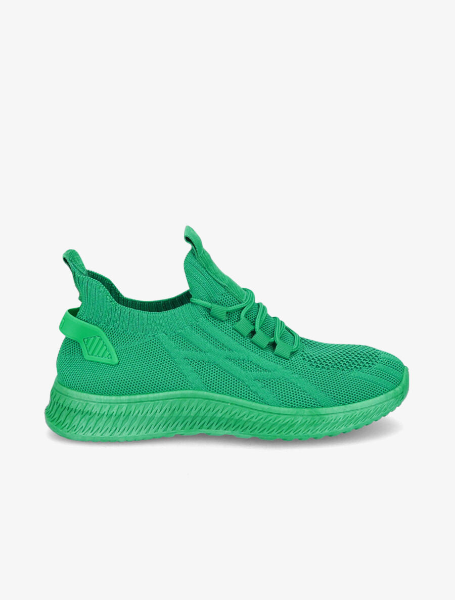 Baskets en mesh à lacets - Vert - 5