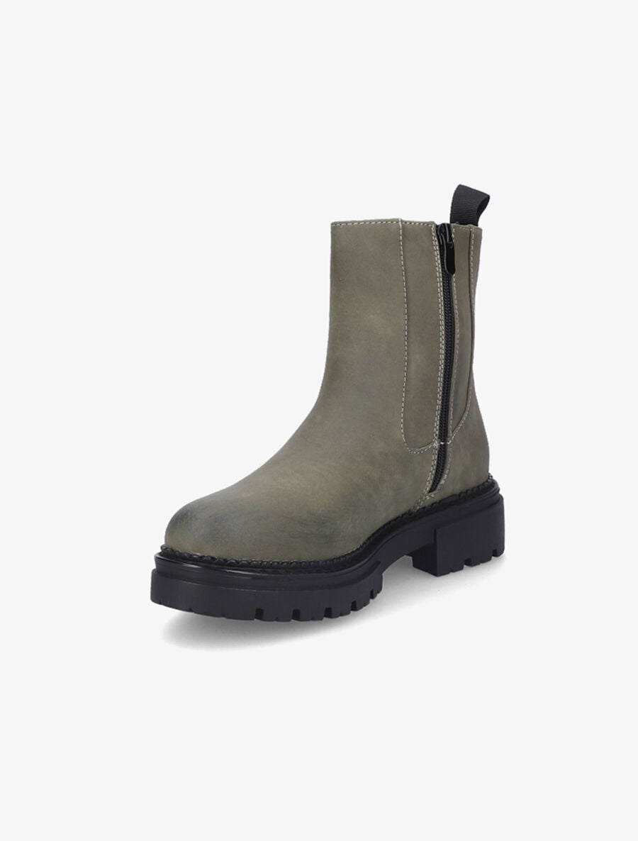 Boots à semelle crantée - Kaki - 3