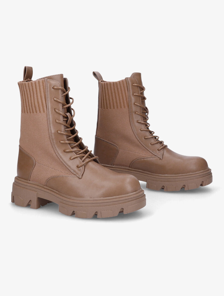 Rangers bi-matière - Taupe - 4