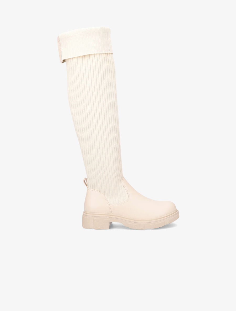 Cuissardes côtelées - Beige - 1