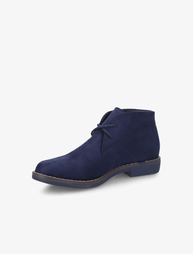 Derbies montantes suédées - Bleu marine - 4