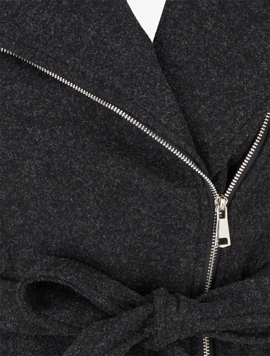 Duffle-coat uni à capuche - Gris anthracite - 3