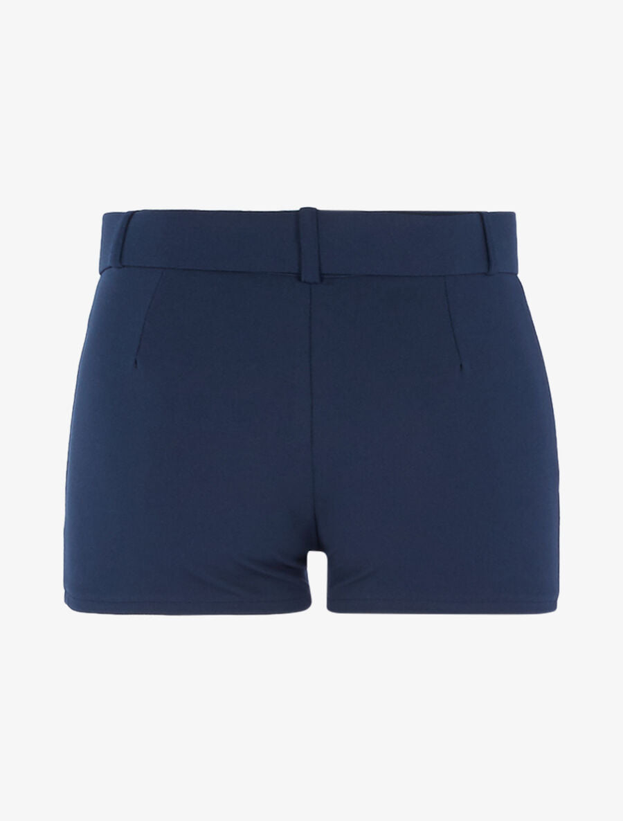 Mini short ceinturé - Marine - 2
