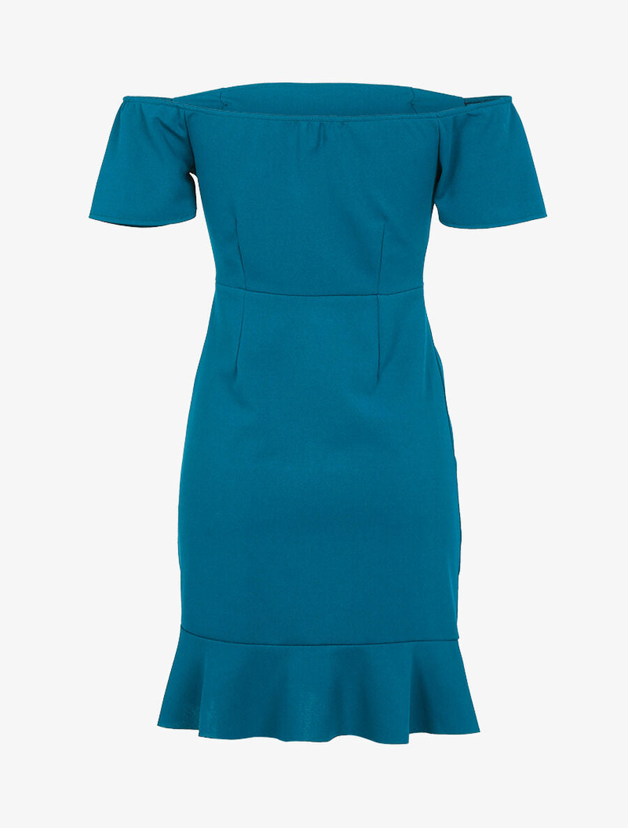Robe à cordons de serrage - Bleu pétrole - 2