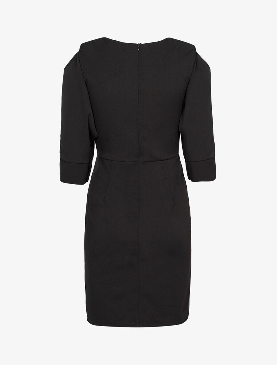 Robe à manches boutonnées - Noir - 2
