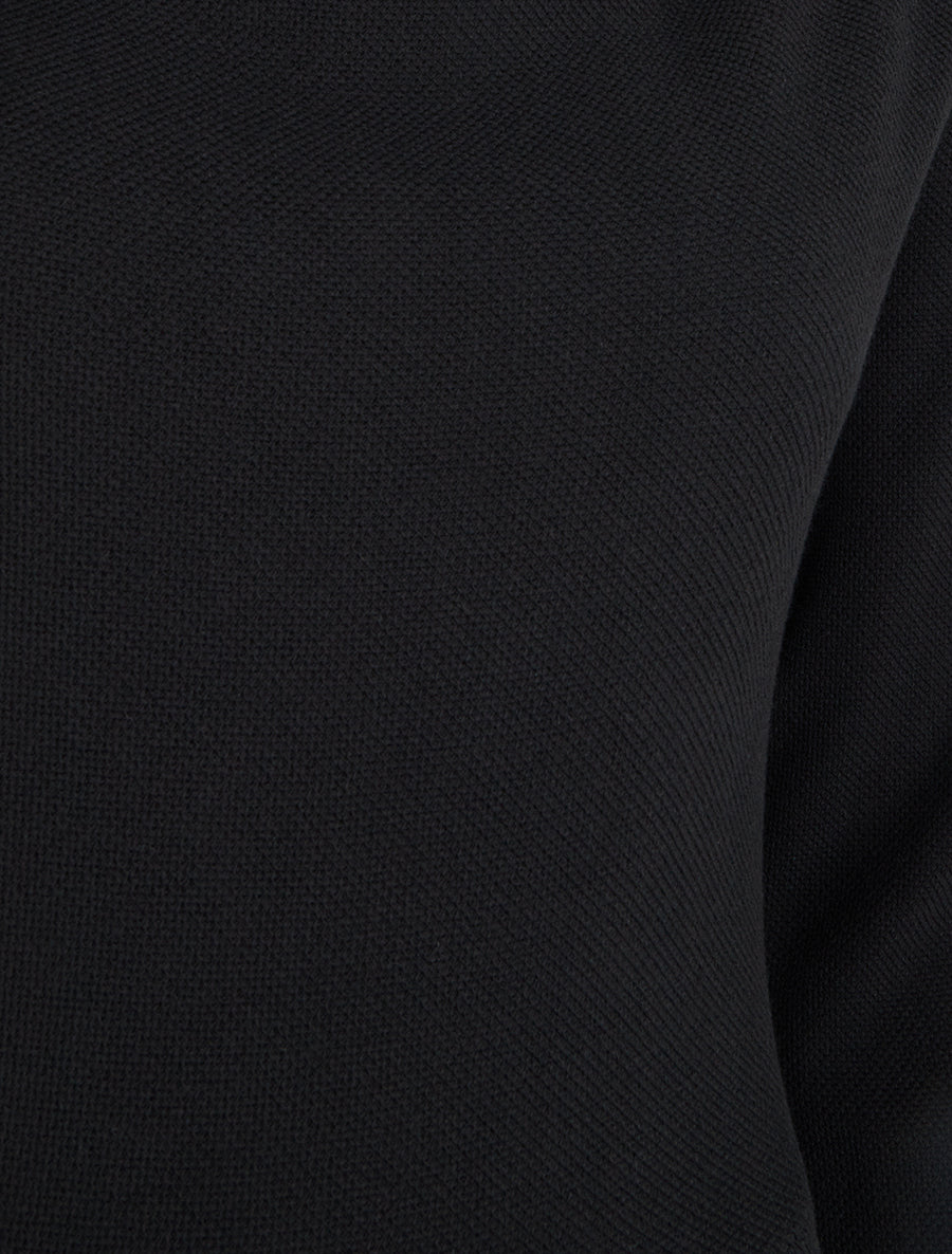 Robe unie bas bouffant - Noir - 3