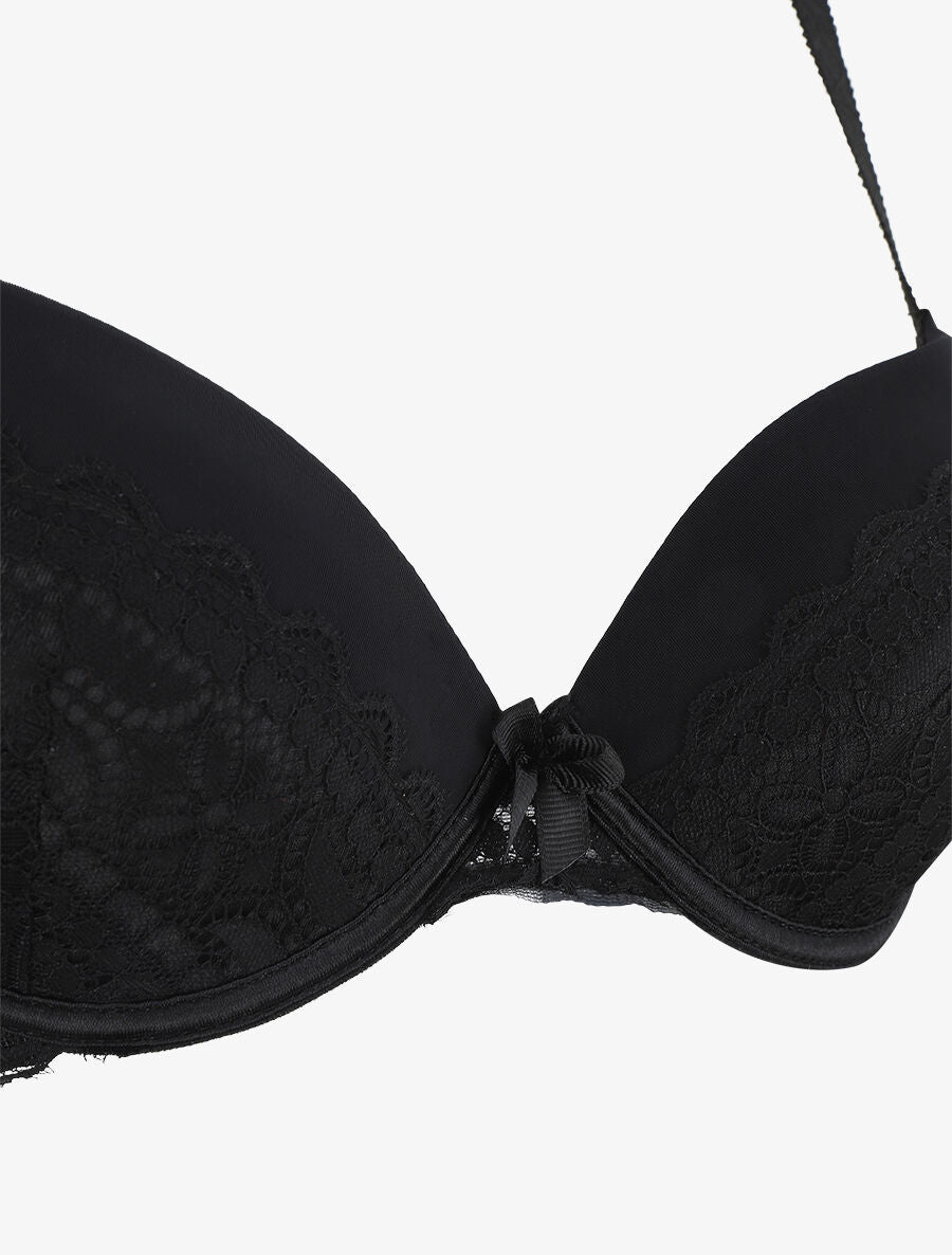 Ensemble lingerie à dentelle - Noir - 3