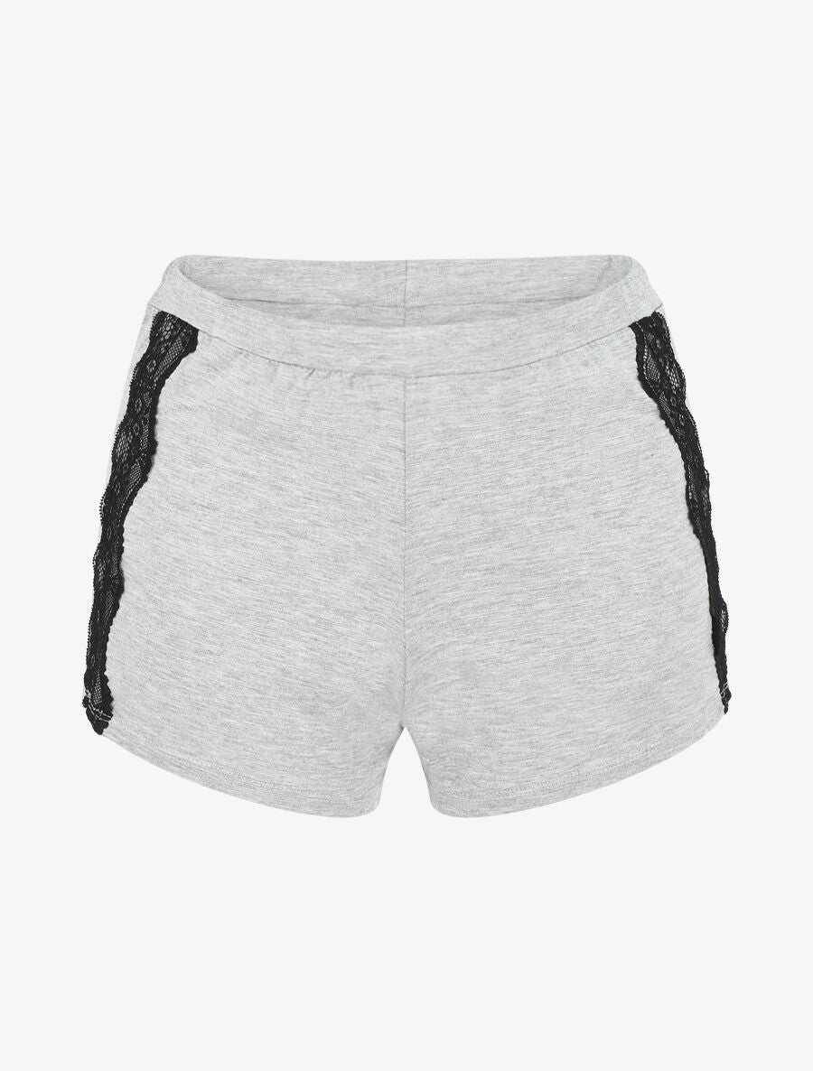 Ensemble pyjama en dentelle - Gris clair - 4