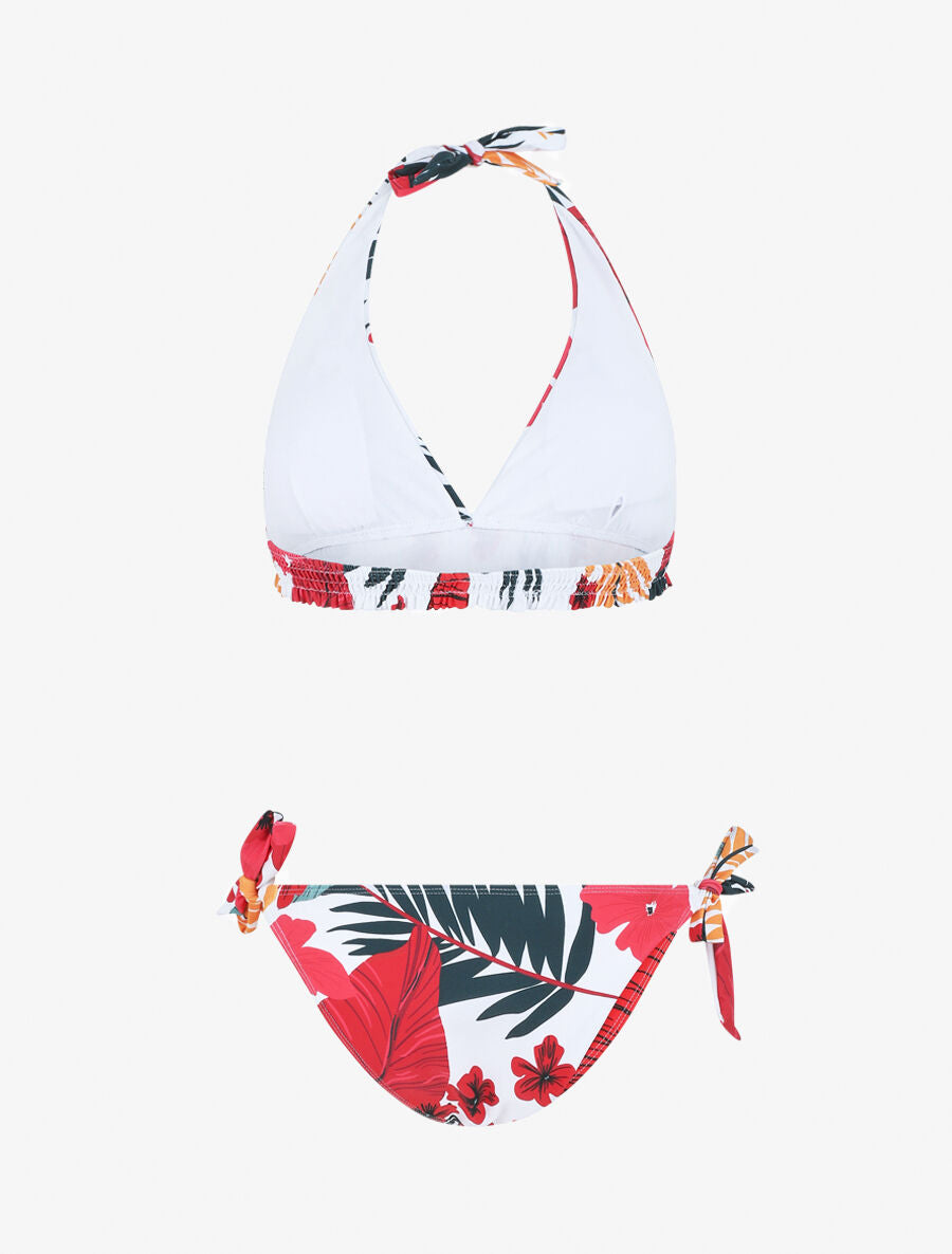 Bikini imprimé tropical - Blanc - 2