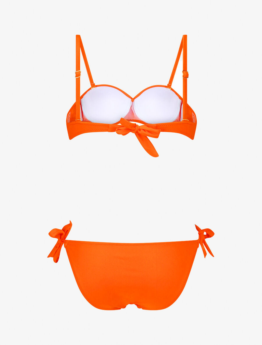 Maillot de bain 2 pièces torsadé - Orange - 2