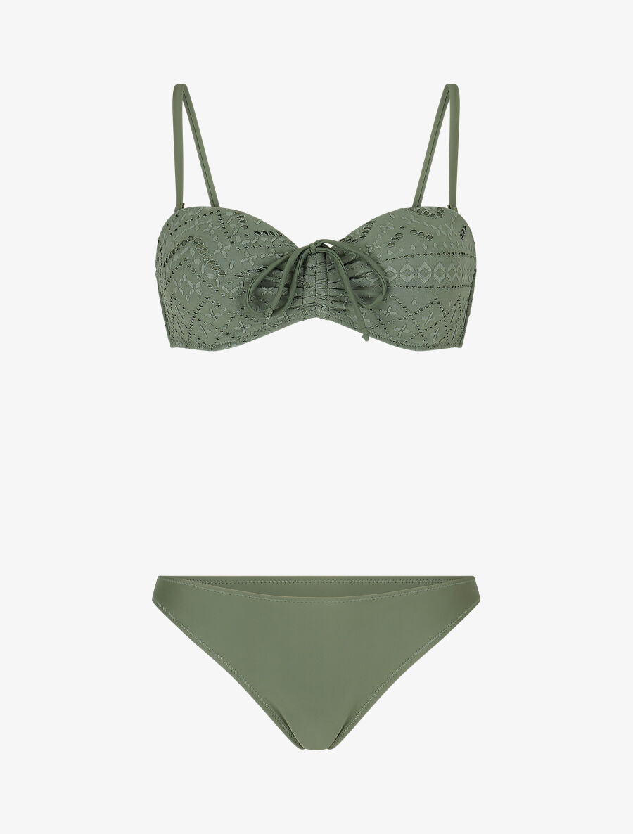 Ensemble de maillot de bain uni - Kaki - 4