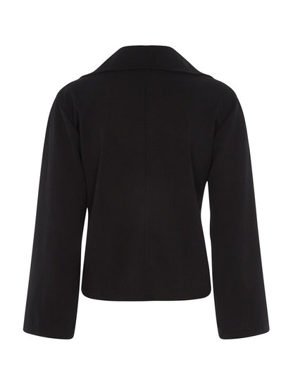 Veste large à empiècement - noir - 2