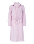 Robe longue à empiècement style chemise - lilas - 1