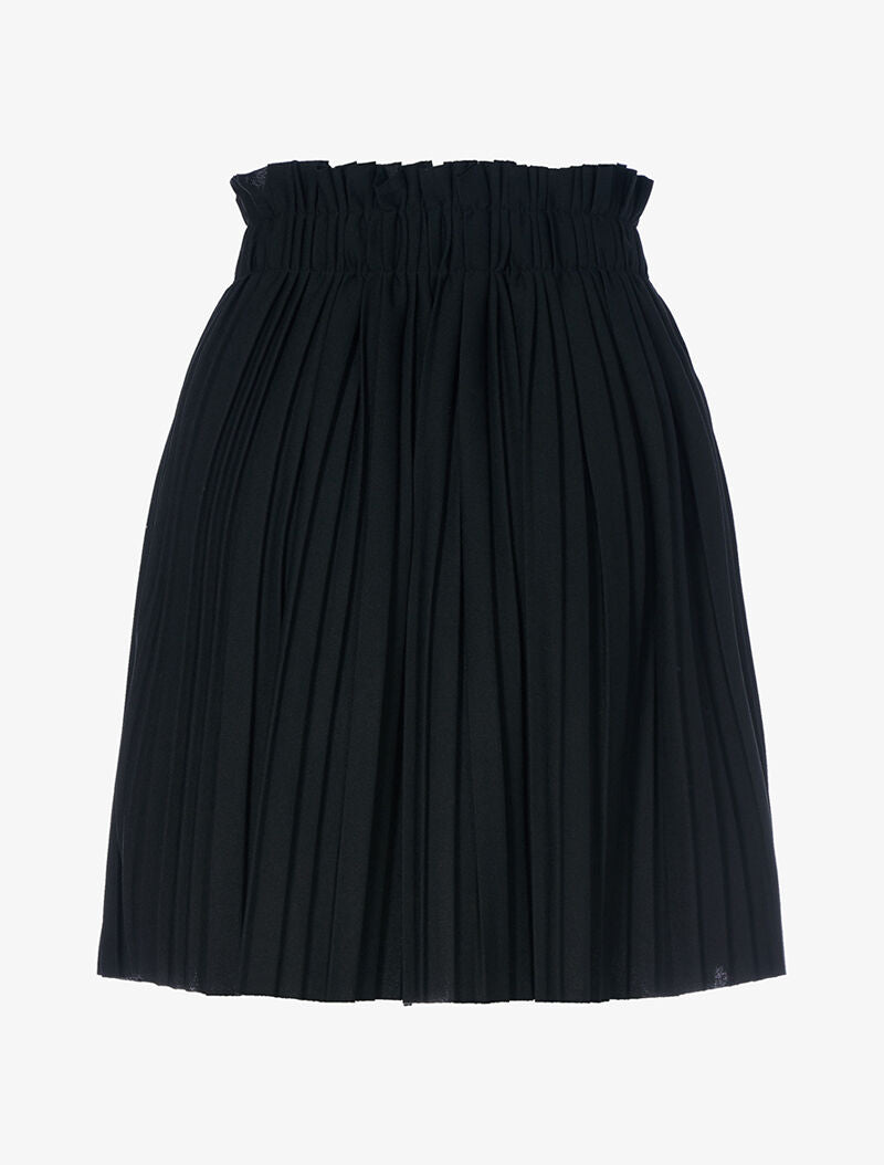 Jupe fluide gaufrée - noir - 2