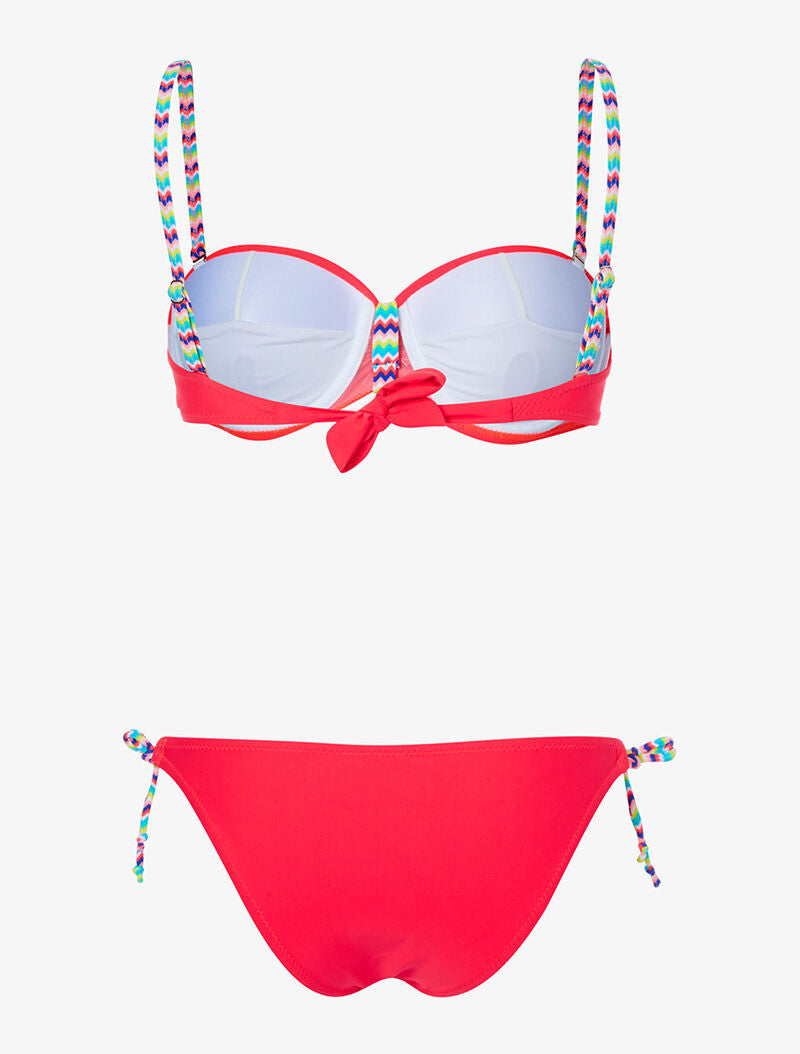 Bikini bretelles zig-zag - orange - 2