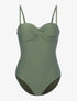 Monokini à bandeau torsadé - kaki - 3