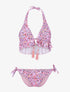 Bikini triangle volanté - rose - 1