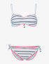 Bikini imprimé éthnique - blanc/marine - 1