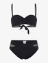 Bikini empiècements résille - noir - 3