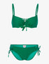 Bikini à côtés ajourés - vert - 1