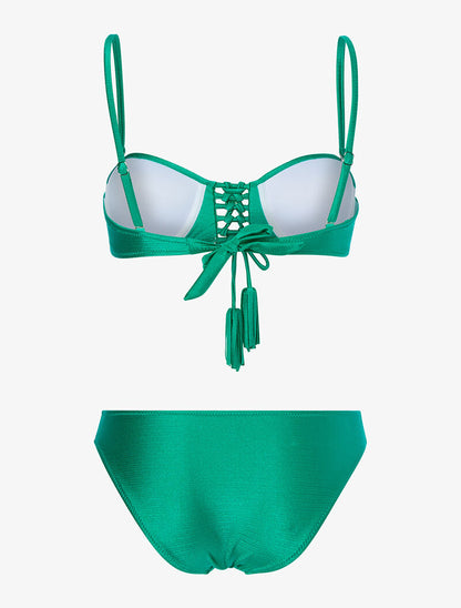 Bikini ajouré irisé - vert - 2