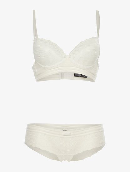 Ensemble SG et shorty à lignes graphiques - blanc - 3