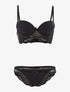 Ensemble soutien-gorge bustier - noir - 1