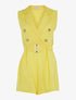 Combishort casual en viscose - jaune fluo - 1