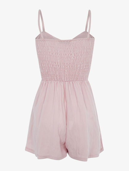 Combishort légère à bustier coqué - rose - 2