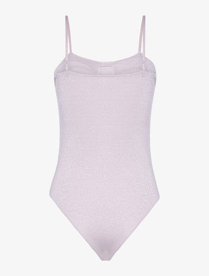 Body pailleté à armature bustier - rose - 2