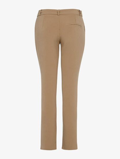 Pantalon fluide coupe carotte - camel clair - 2