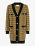 Gilet long effet tricot - jaune - 3