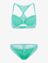 Ensemble à dos nageur stylisé - vert clair - 1