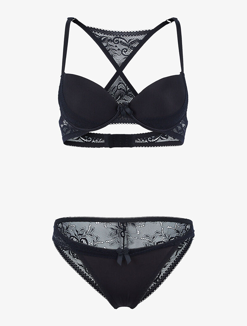 Ensemble à dos nageur stylisé - noir - 3