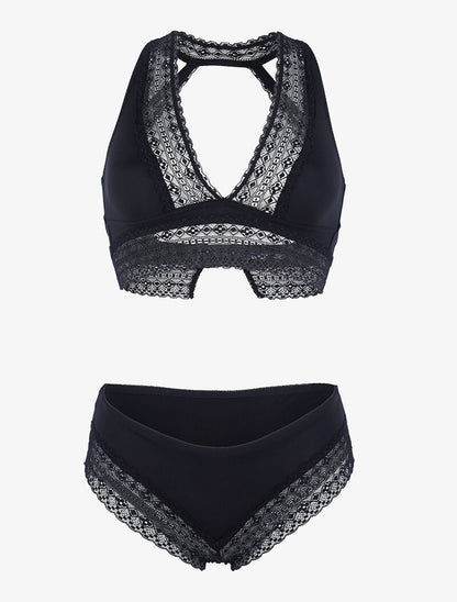 Ensemble soutien gorge bustier sans armatures - noir - 3