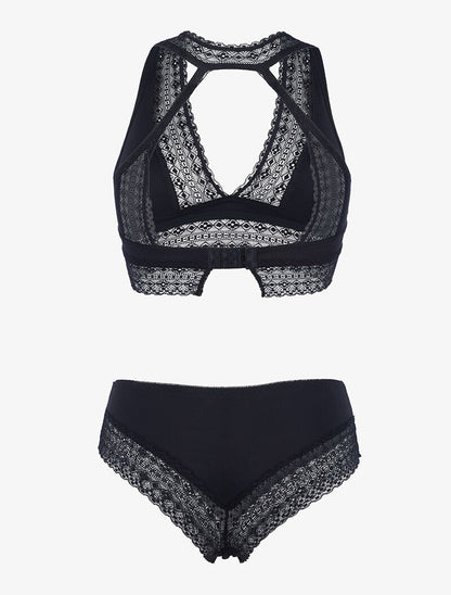 Ensemble soutien gorge bustier sans armatures - noir - 2