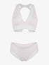Ensemble soutien gorge bustier sans armatures - rose orange - 1