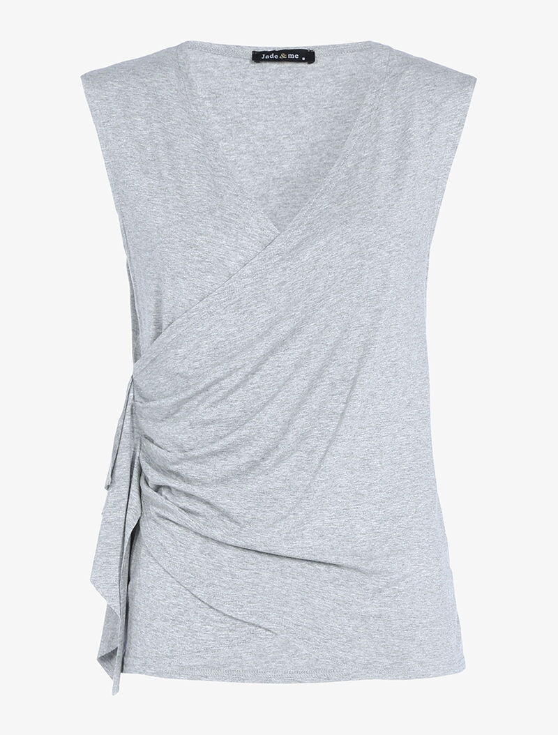 Top cache-coeur - gris clair - 1