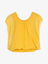 Top ample coupe boule - jaune - 3