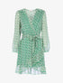 Robe en voile à imprimé fleuri - vert - 3