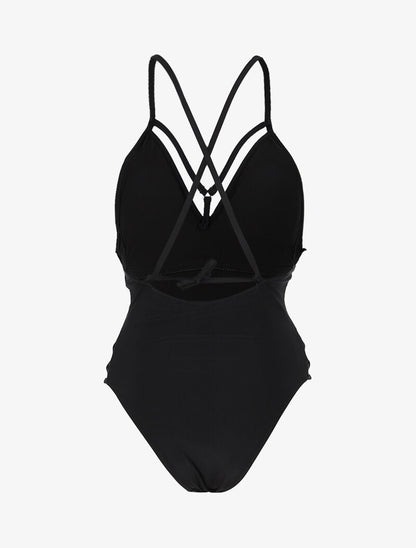 Monokini à lanières croisées - noir - 2