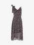 Robe longue à bretelles dépareillées - noir - 1