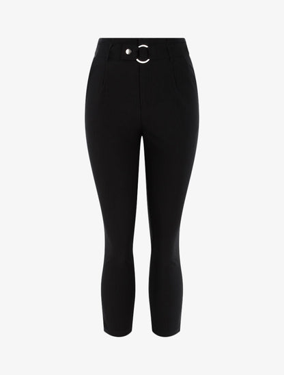 Pantalon uni 7/8 - noir
